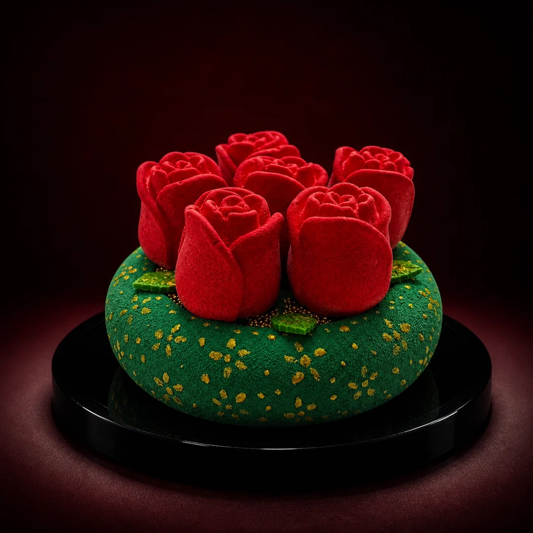 Rose garden entremet