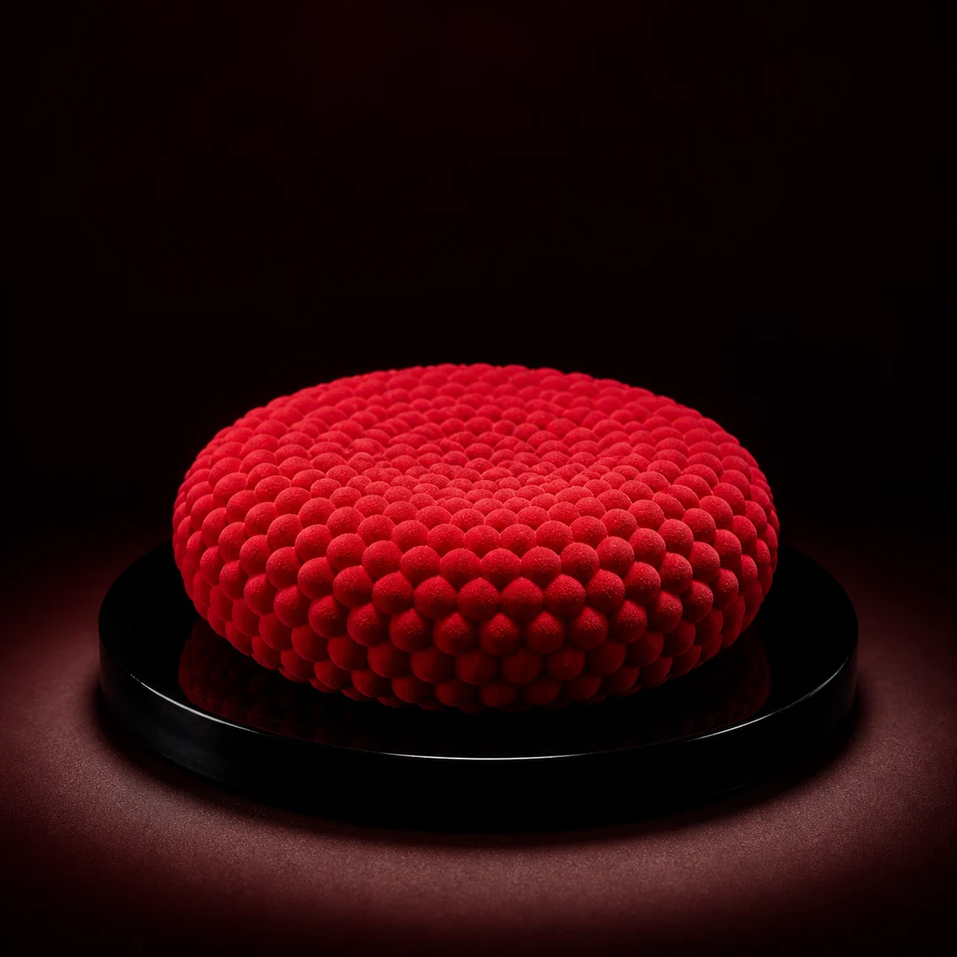 Red celebration entremet