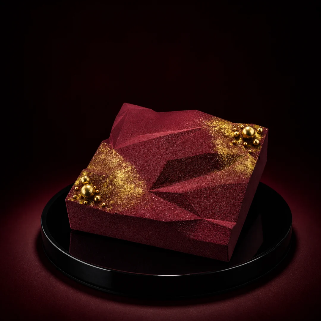 Burgundy gift entremet